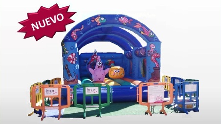 Castillo Hinchable Bob en el Fondo del Mar